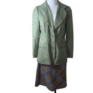Alice Of California Vintage Womens Two Piece Blazer And Skirt Suit Size Small
